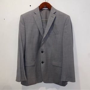 Calvin Klein Grey Suit Blazer 40R | 100% Wool
